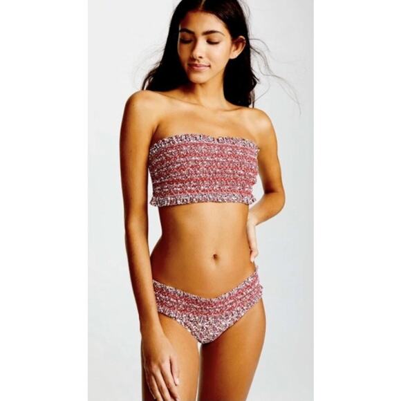 Tory Burch Other - Tory Burch Costa‎ Bikini Set Wild Pansy Mini Size Large